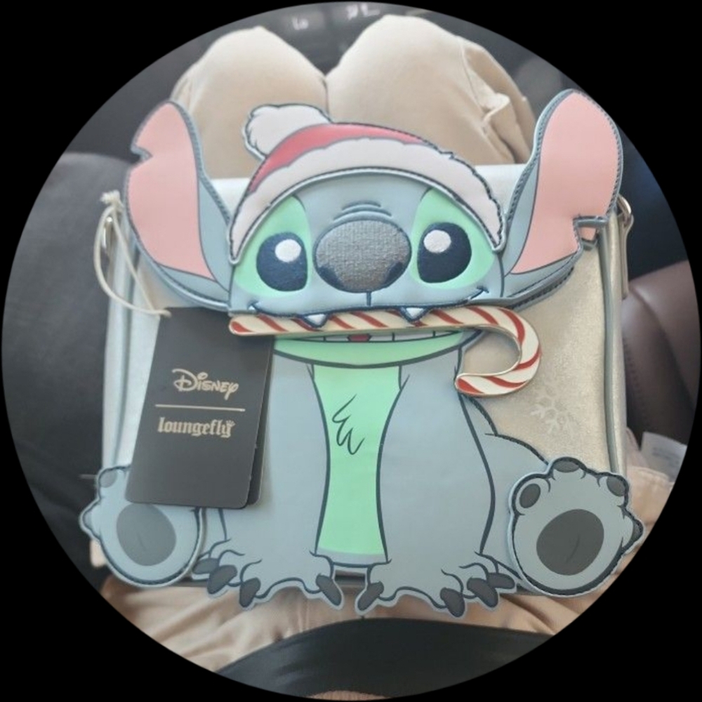 Disney Loungefly Stitch Crossbody Bag - Silver and Blue